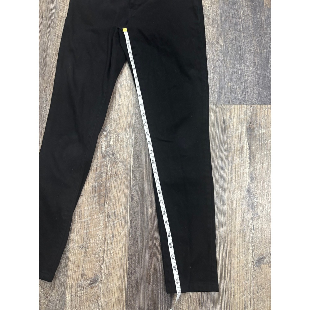 1822 Denim Womens Black Skinny‎ Jeans Stretch Mid Rise Size 4 Solid Casual Sleek - Picture 5 of 6